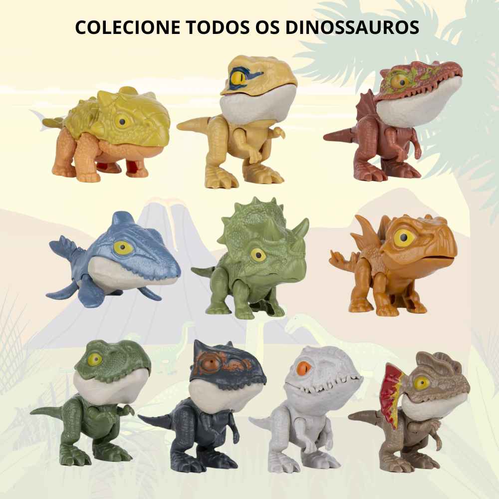 BRINQUEDO OVO SURPRESA COM DINOSSAURO 