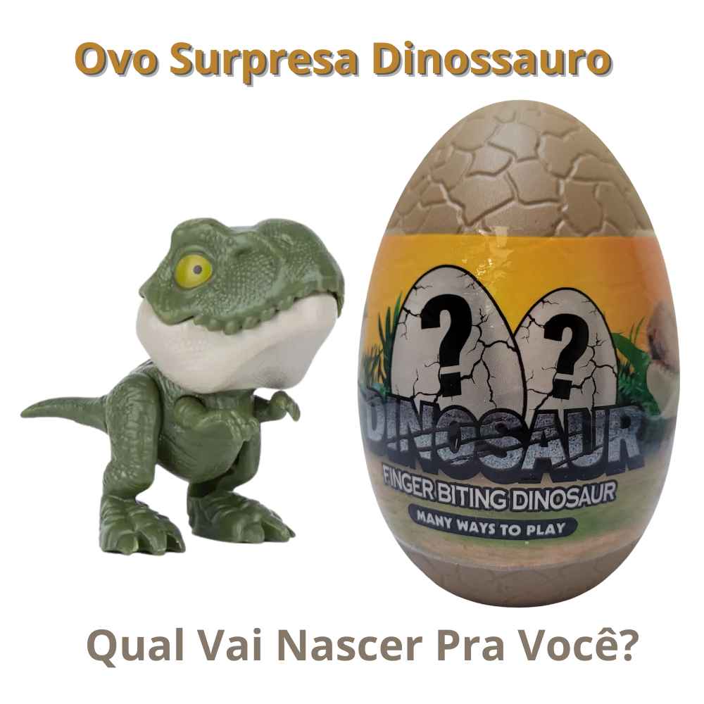 BRINQUEDO OVO SURPRESA COM DINOSSAURO 