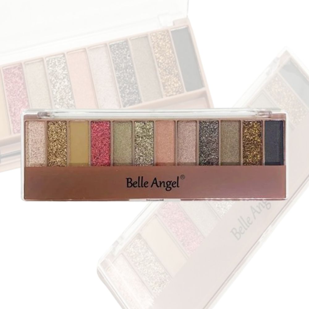 PALETA DE SOMBRAS 12 CORES -  BELLE ANGEL