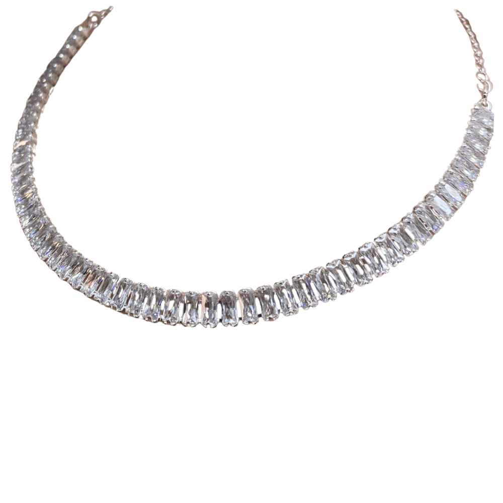 COLAR AURORA DE CRISTAL - FOLHEADO 