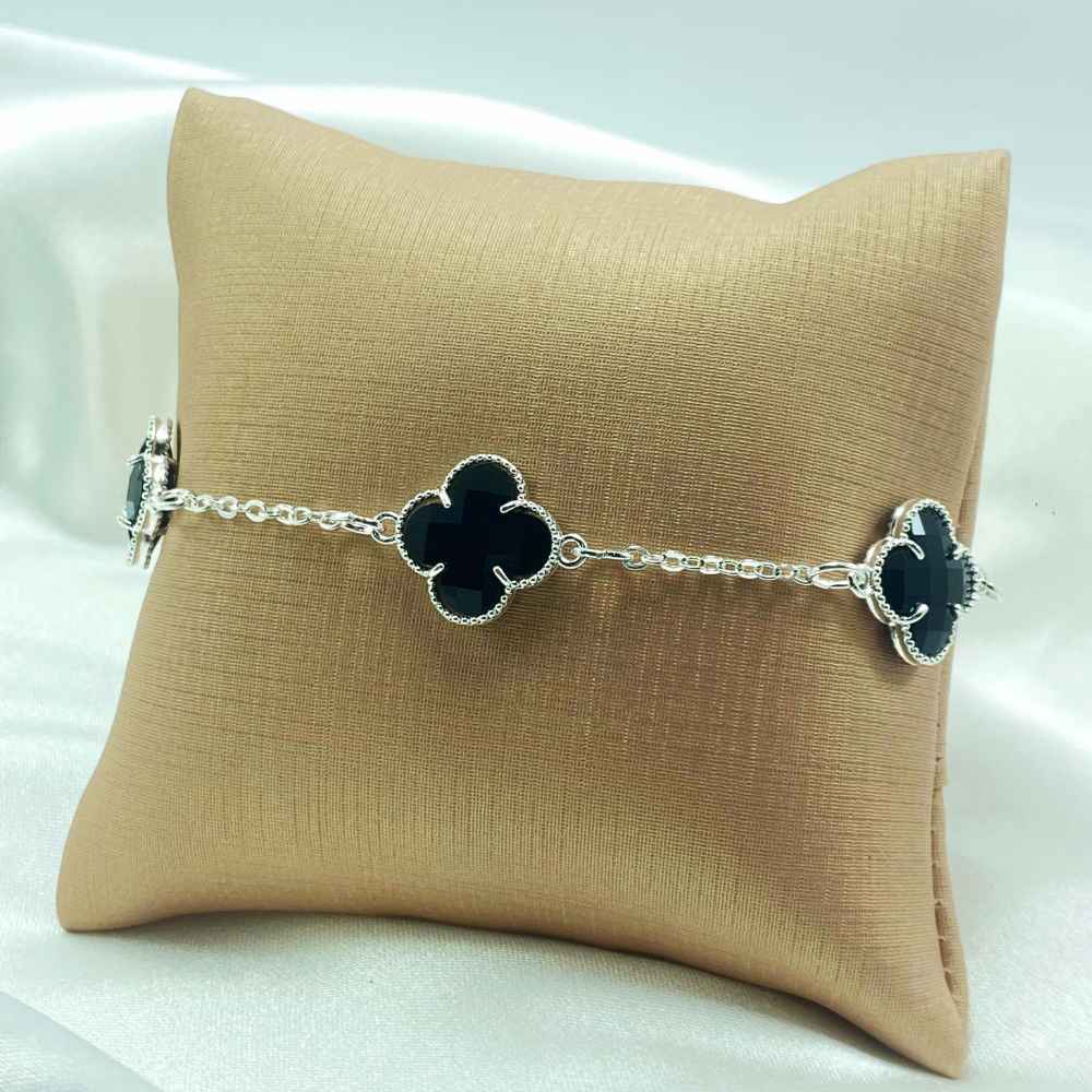 PULSEIRA TR�S TREVOS FOLHEADO COM BRINDE 