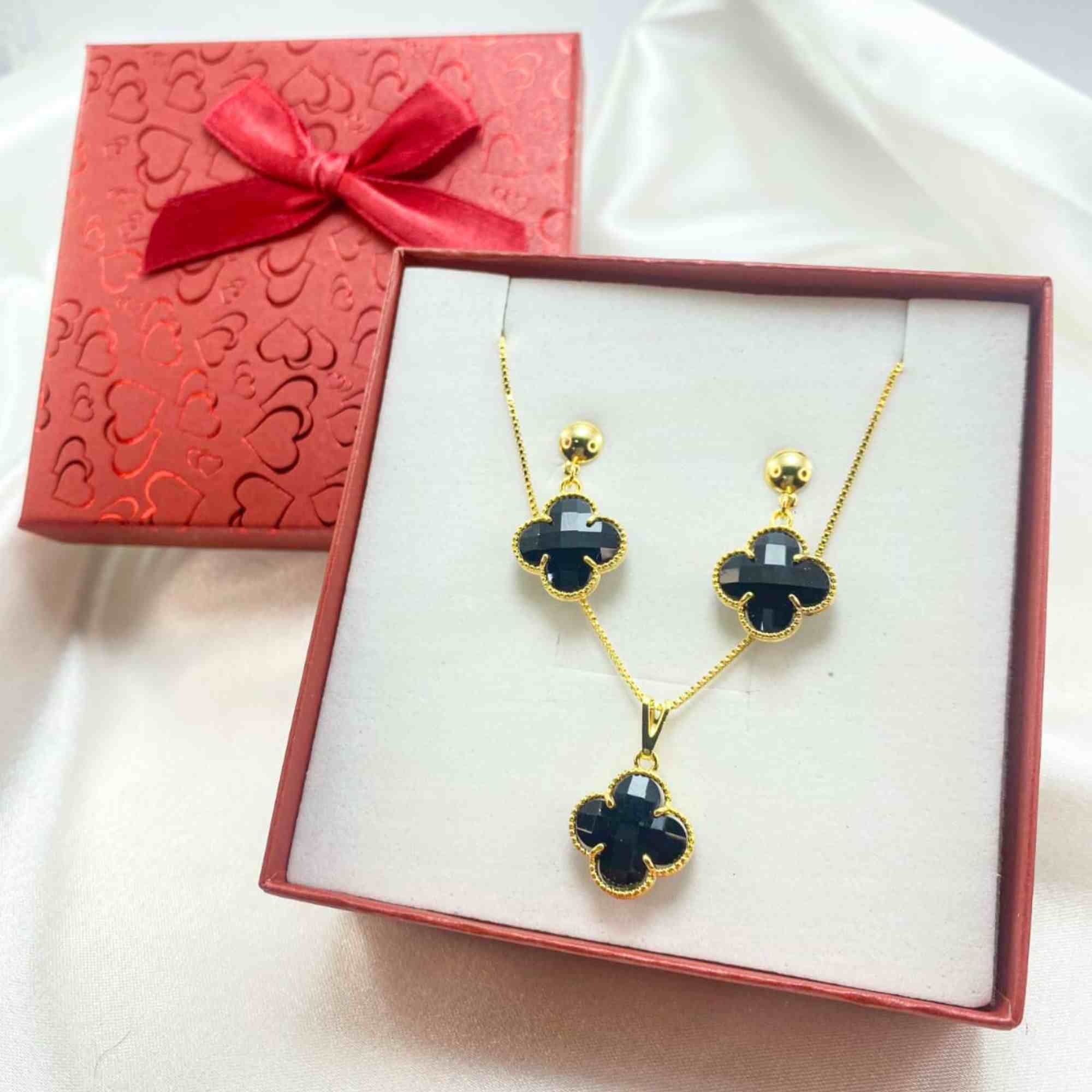 KIT ESS�NCIA DO TREVO DOURADO FOLHEADO - COM BRINDE 