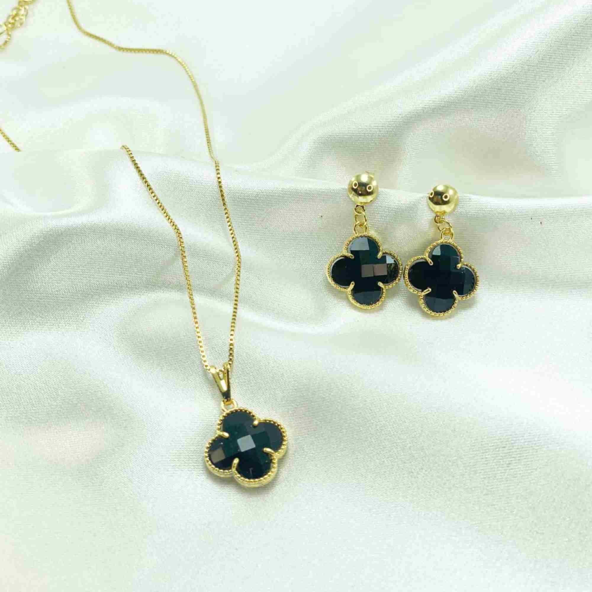 KIT ESS�NCIA DO TREVO DOURADO FOLHEADO - COM BRINDE 