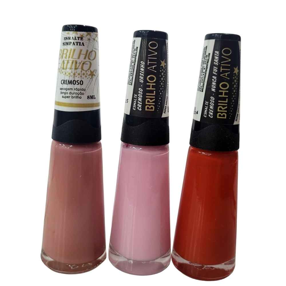 KIT 3 ESMALTES BRILHO ATIVO 02