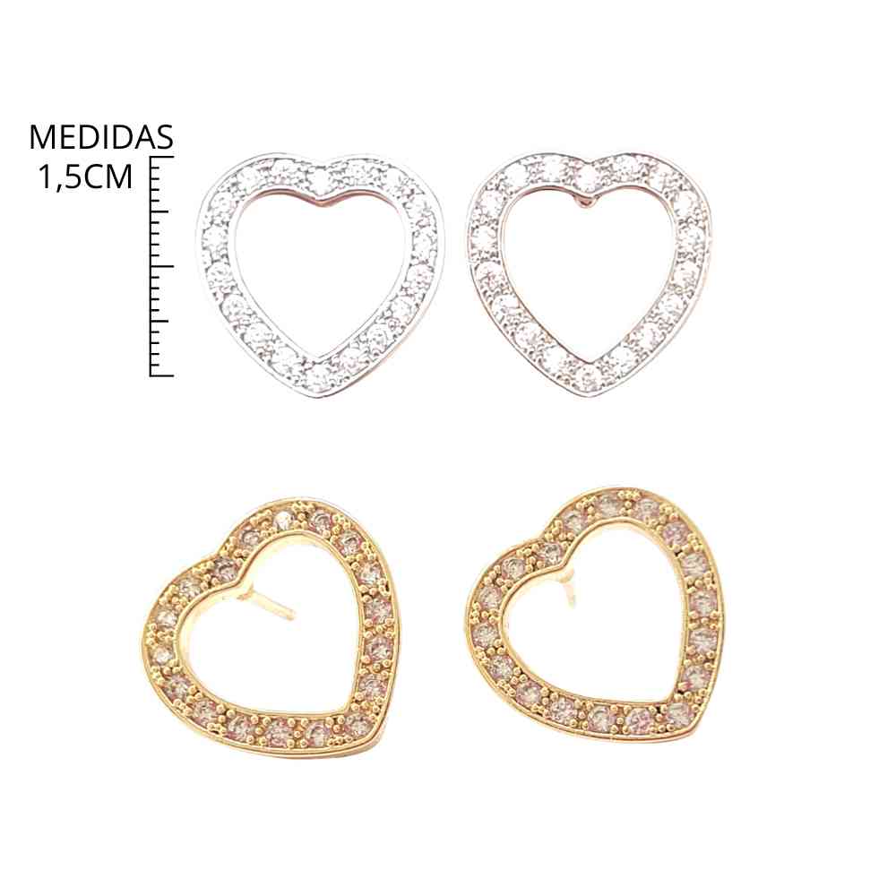 BRINCO CORA��O DELICADO COM STRASS