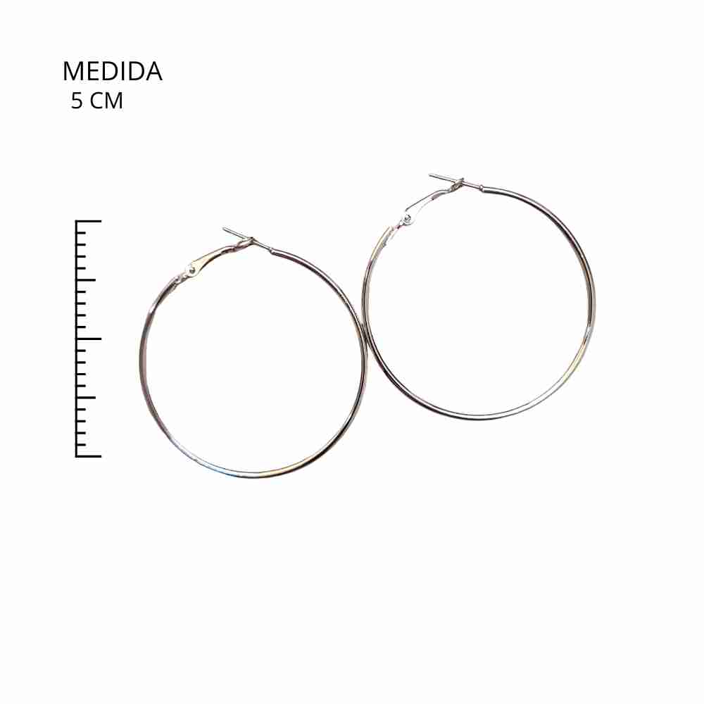 ARGOLA ESTILO COMPACTO PRATEADA 