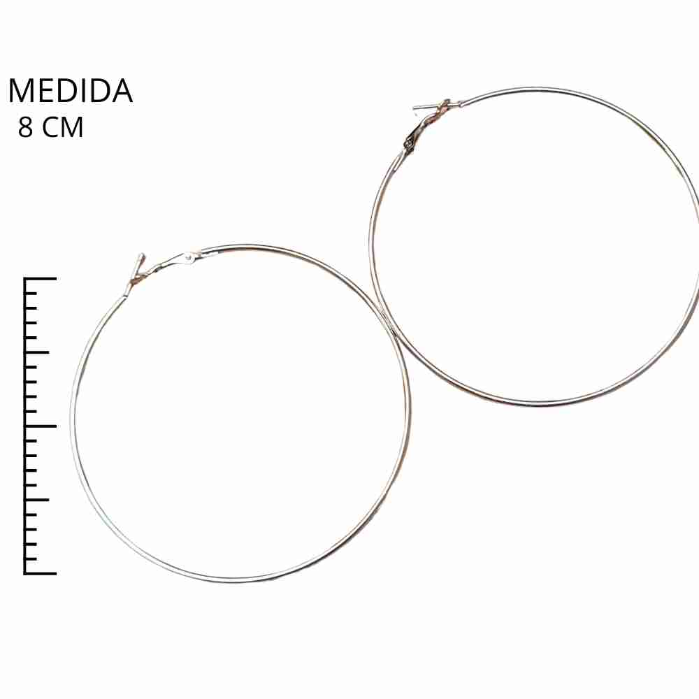 ARGOLA ELEGANTE PRATEADA 