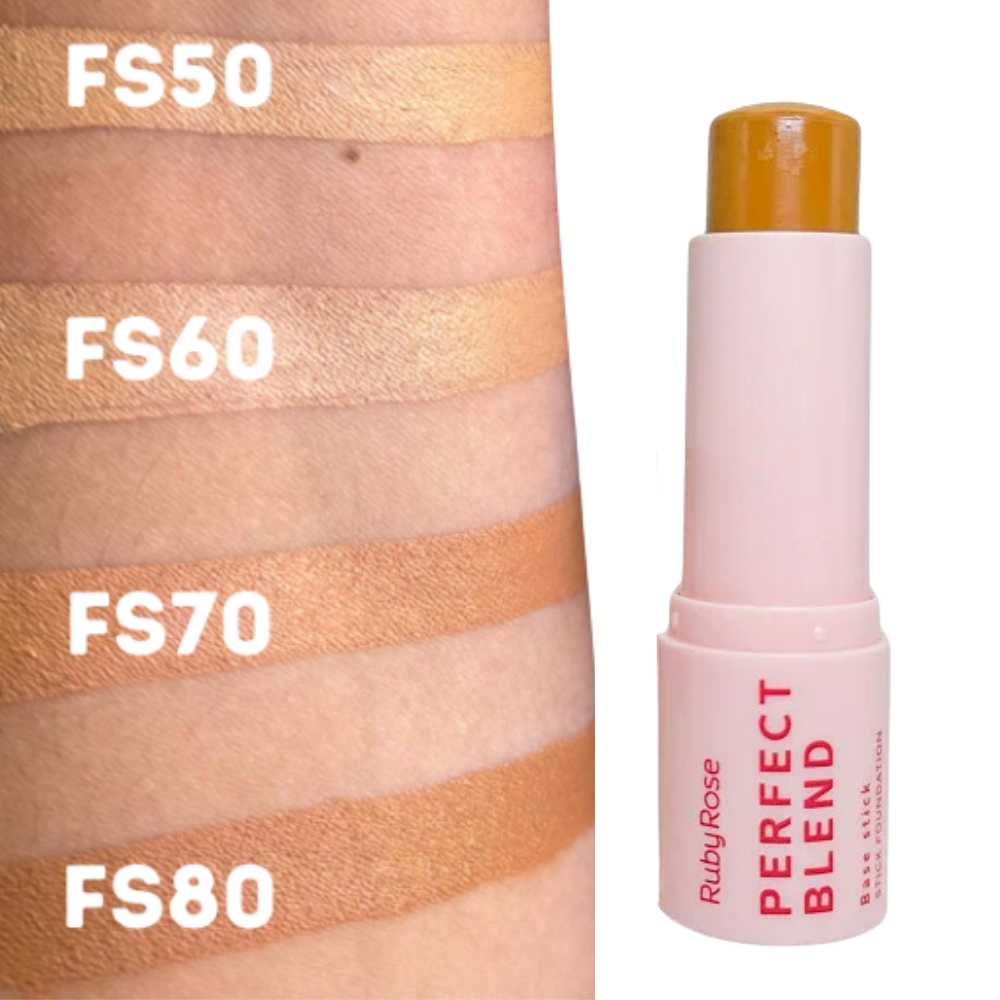 BASE STICK PERFECT BLEND - RUBY ROSE CORES M�DIAS 